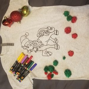 Colorable Christmas Tee